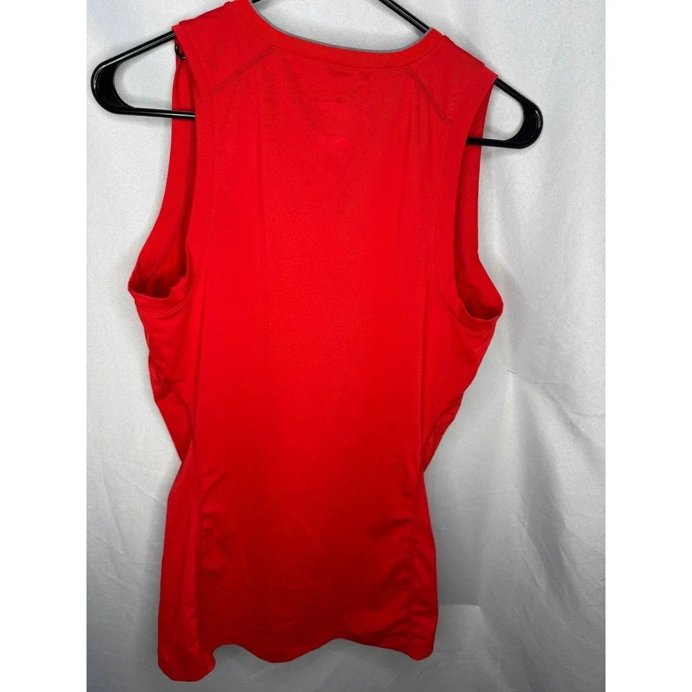 Nike Pro Dri-FIT Sleeveless V-Neck Training Shirt Red youth Large Athletic Top